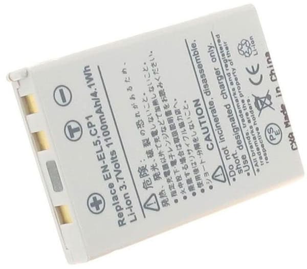 Batteri til EN-EL5 erstatningsbatteri