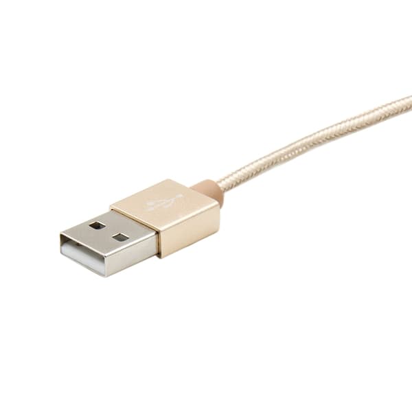 Magnetisk Micro-USB Flettet kabel - Guld