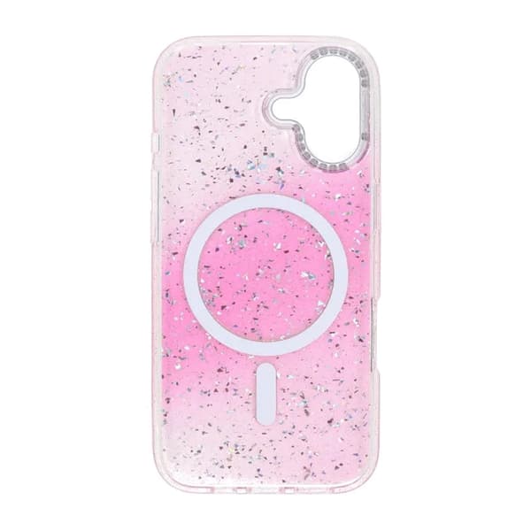 Glitter Diamond Magnetic Case - iPhone 17 Pink