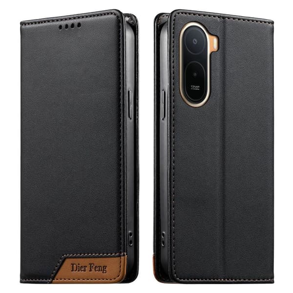 DIERFENG Xiaomi Redmi A7 Pro Plånboksfodral RFID-blockering - Svart