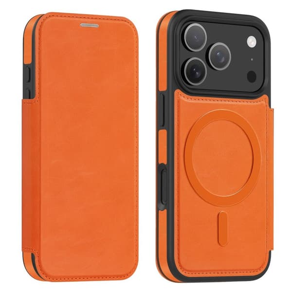 iPhone 18 Pro/17 Pro MagSafe-lompakkokotelo - Oranssi