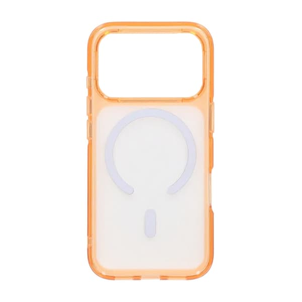 Mobilskal TPU Magsafe för iPhone 17 Pro - Orange Transparent