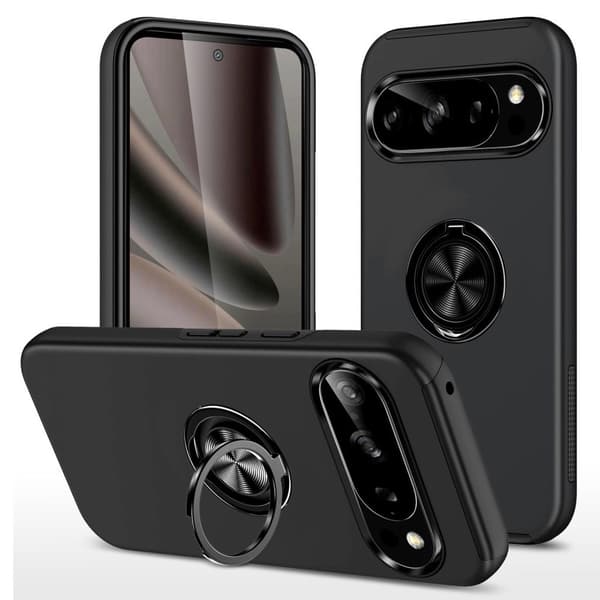 Google Pixel 11 / 11 Pro Cover med Ringholder - Sort