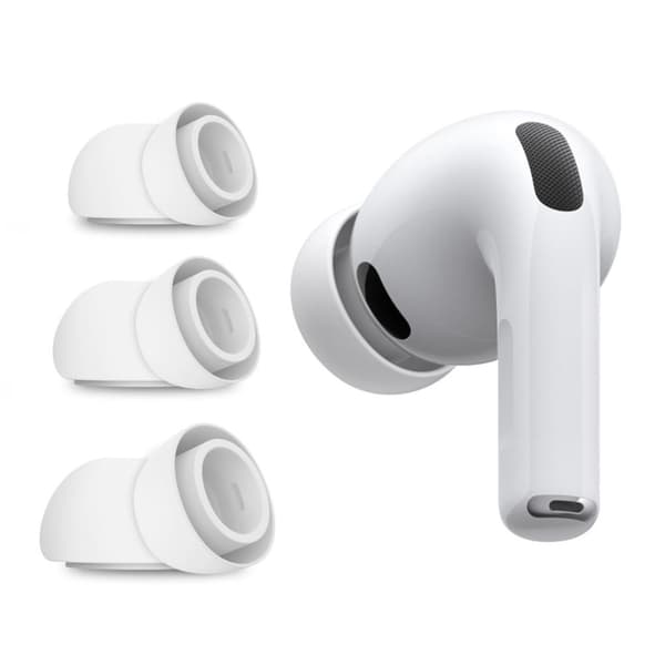 Tech-Protect Öronkuddar för AirPods Pro 3 S / M / L 3-pack - vit