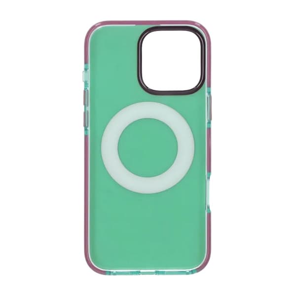Stødsikkert cover med roterbart stativ til iPhone 16 Pro Max - Grøn