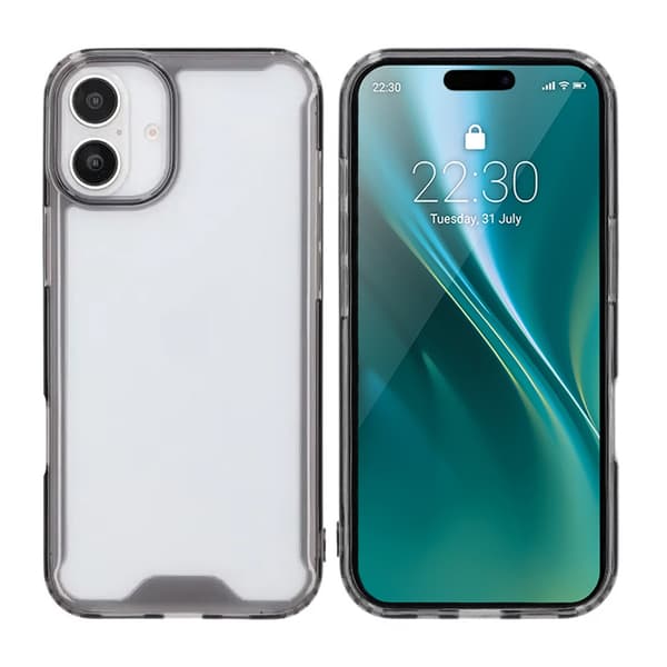 iPhone 16 Plus Mobilcover Stødsikkert - Sort