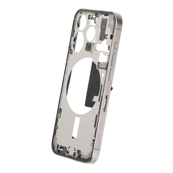 Mellemramme med smådele til iPhone 15 Pro - Naturlig Titanium OEM