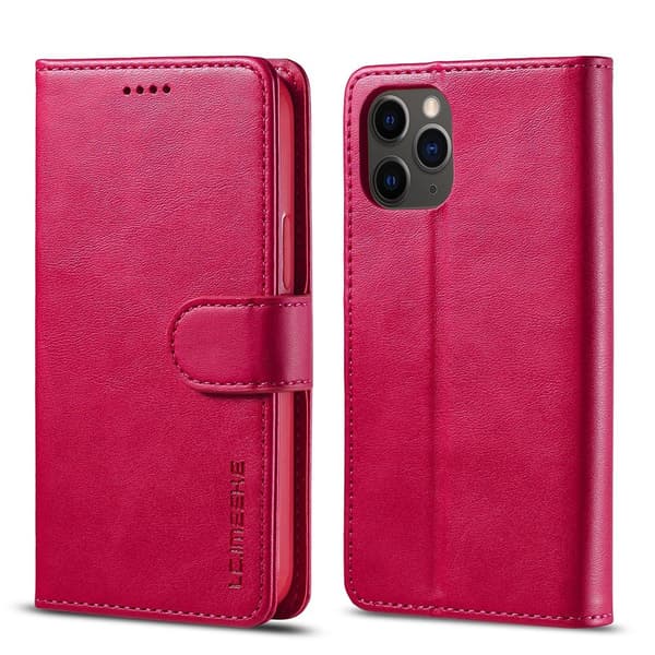LC.IMEEKE iPhone 12 Pro Pung Cover - Rød