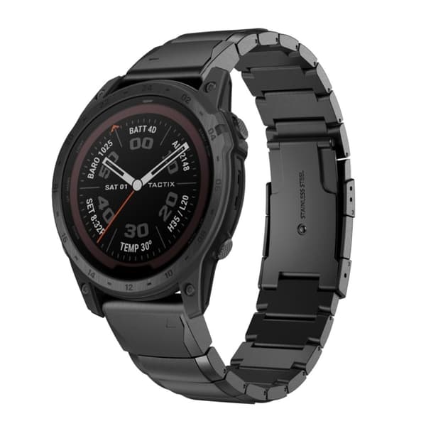 Garmin Tactix 7 Urrem i rustfrit stål - Sort