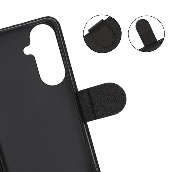 Pungcover med stativ til Samsung Galaxy S26 Plus - Sort