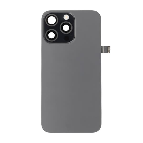 iPhone 15 Pro Max Baksida Glas Komplett OEM - Titansvart