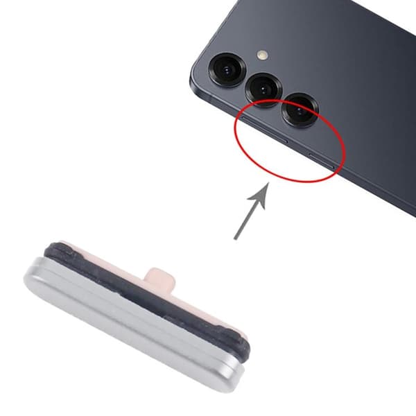 Samsung Galaxy S25 FE Strömknapp Original - Grå