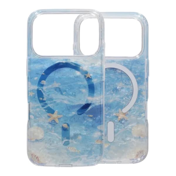 Dreamy Ocean MagSafe Phone Case For iPhone 17 Pro Blue