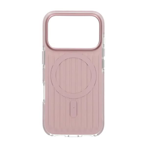 Mobilskal Korrugerad Magsafe för iPhone 17 Pro - Rosa
