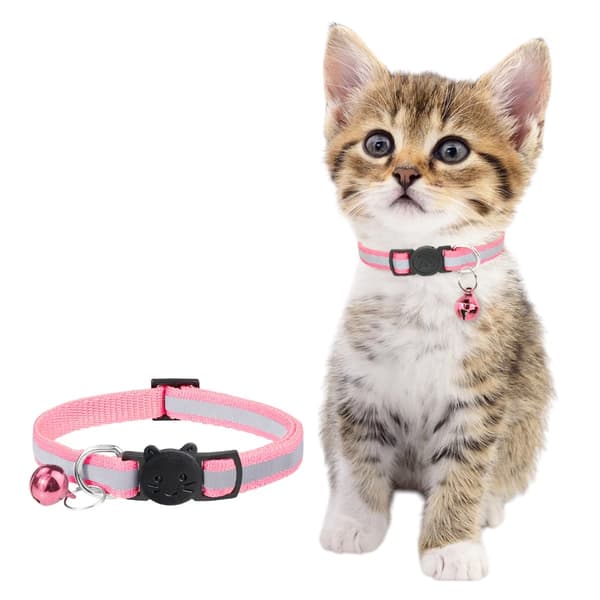 Pet Luminous Protective Cover Collar Pink