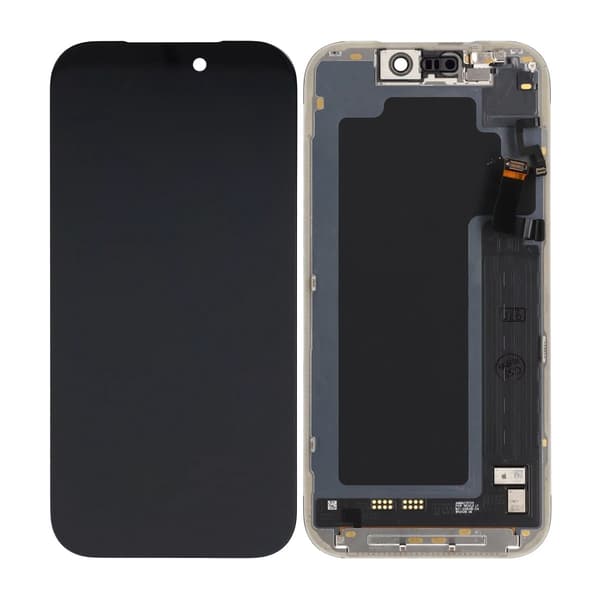iPhone 17 Pro LCD-skærm Original Sort (Brugt) med flex har diagnostic pass