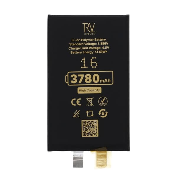 RV-battericelle 505082PSV til iPhone 16, 3700mAh