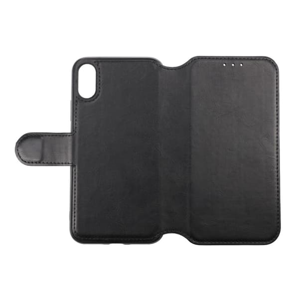 iPhone X/XS Plånboksfodral Extra Kortfack Rvelon - Svart