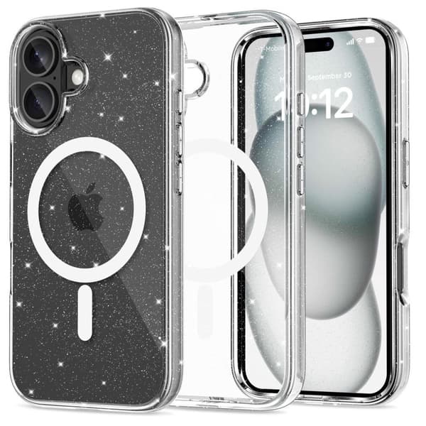 Tech-Protect FlexAir Hybrid MagSafe Fodral för iPhone 16 - Transparent