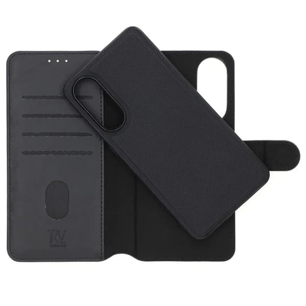 Rvelon Pung Etui Magnet til Samsung S25 Edge - Sort