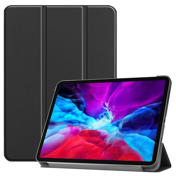 iPad Air 13\" / Pro 12.9\" Tri-fold Cover PU-læder - Sort