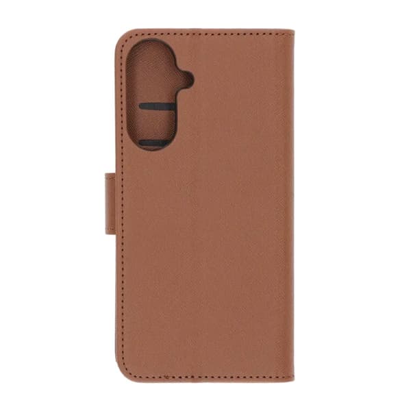 Flip Stand Leather Wallet Case For Samsung A57 Brown