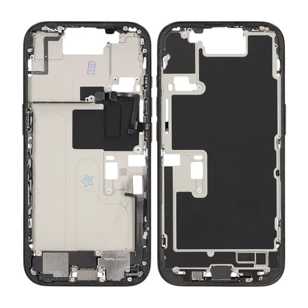 Mellemramme med smådele til iPhone 16 Pro - Sort Titanium OEM
