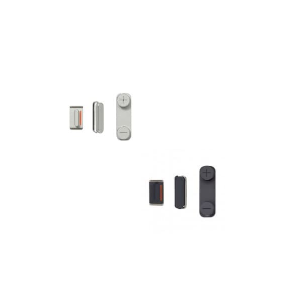 iPhone 5 Knapper Komplet - Sort og Hvid