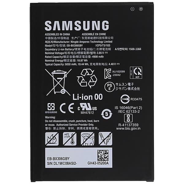 Batteri til Samsung Galaxy Tab Active5/5 Pro Batteri Original EB-BX306GBY