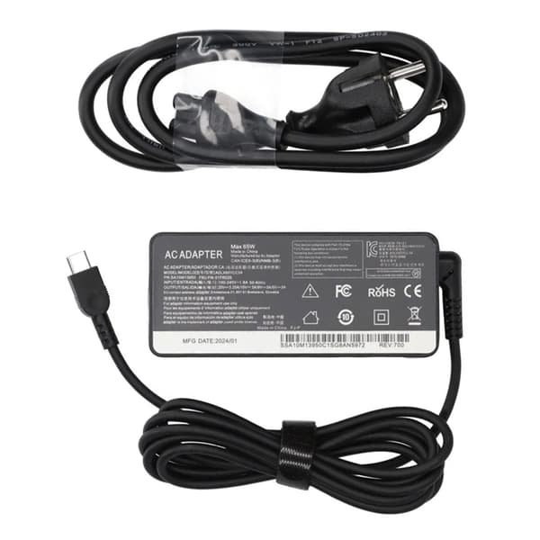 Strømadapteroplader til Lenovo 65W USB-C