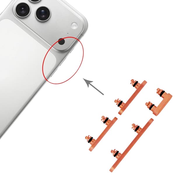Knappsats för iPhone 17 Pro och 17 Pro Max - Orange