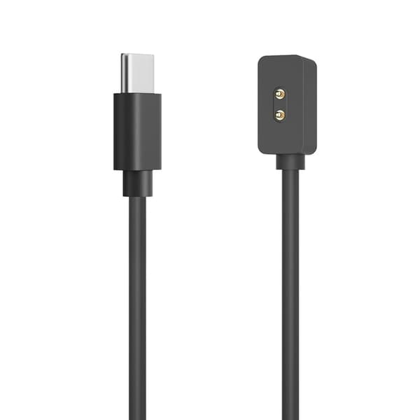 Opladerkabel USB-C til Xiaomi Band 8 og Pro og Active - Sort 2-benet