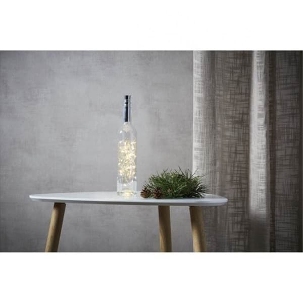 LED LJUSSLINGA DAGGDROPPE / 40 LED / 2,0 M / BATTERI / TIMER