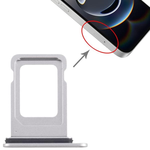 iPhone 16e SIM-kortholder - Hvid