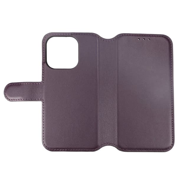 iPhone 15 Pro Plånboksfodral Läder Rvelon - Lila