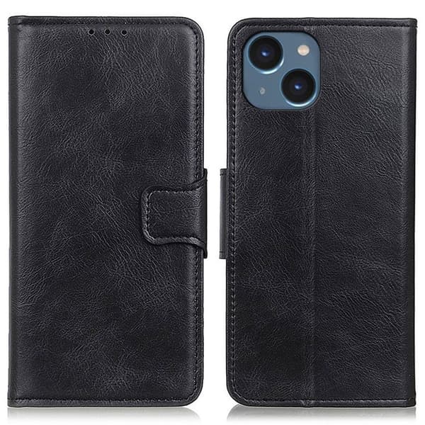 Tekstureret iPhone 15 Plus cover - Sort