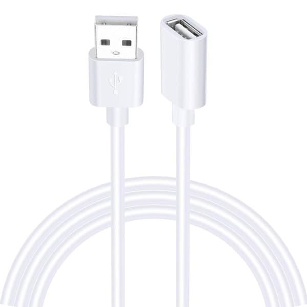 SiGN USB-A forlængerkabel 1m – hvid