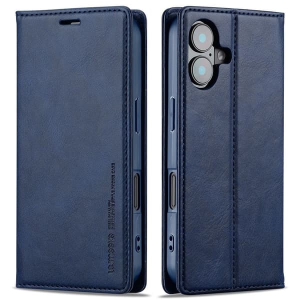LC.IMEEKE iPhone 16 Plus Wallet Cover - Blå