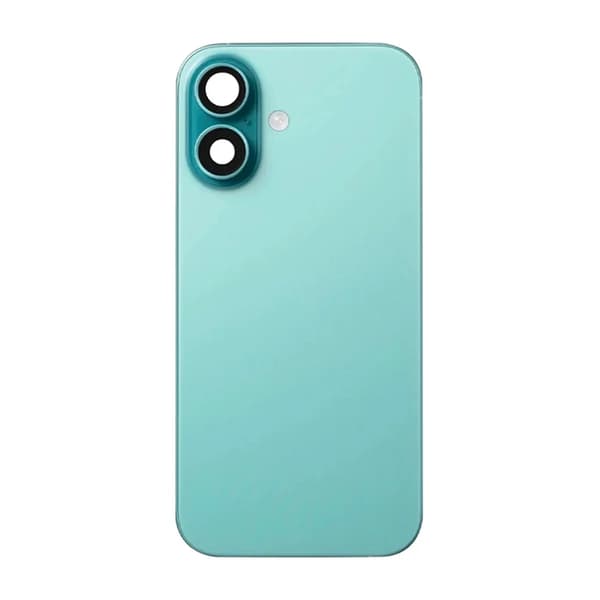 iPhone 16 Plus Baksida Glas med smådelar - Grön