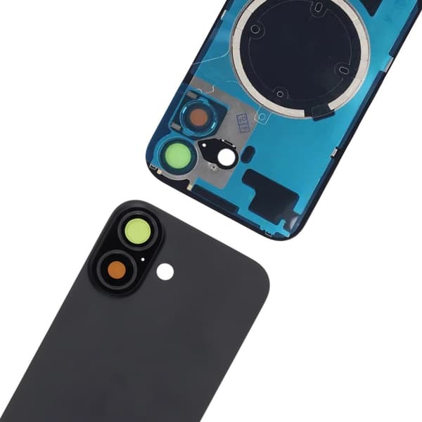 Bagglas med smådele til iPhone 17 - Sort
