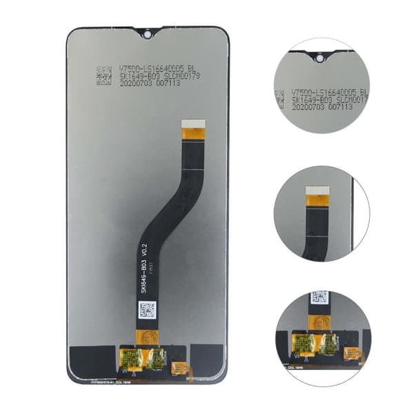 Samsung Galaxy A20s 2019 LCD-skærm med display - Sort