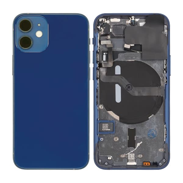 iPhone 12 Mini Bagcover Komplet Med Smådele - Blå