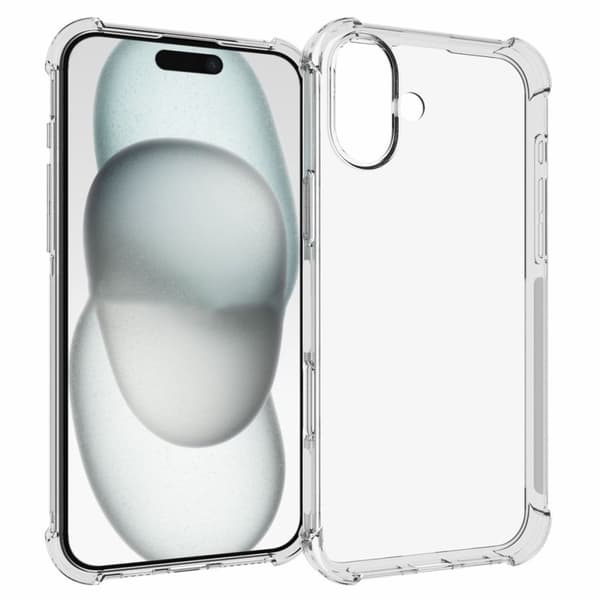 iPhone 16 Plus Ohut Suojakuori - Läpinäkyvä