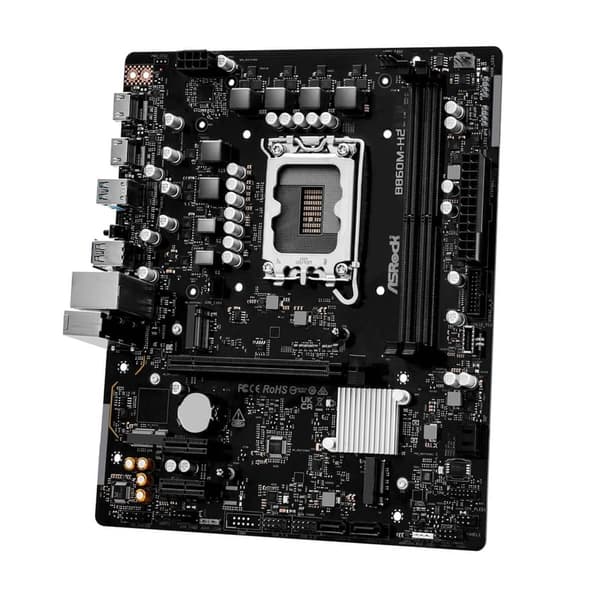 ASRock B860M-H2 Micro ATX-moderkort - Nyskick
