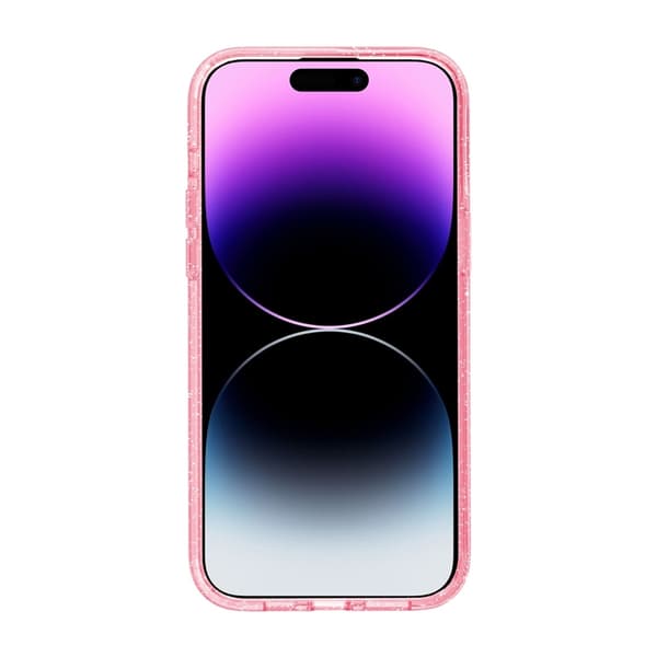 iPhone 15 Mobilskal Glitter Magsafe - Rosa