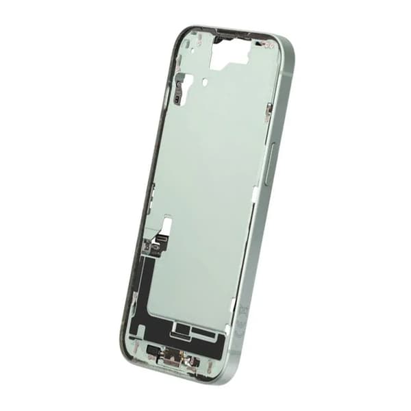 Mellemramme med smådele til iPhone 15 - Grøn OEM