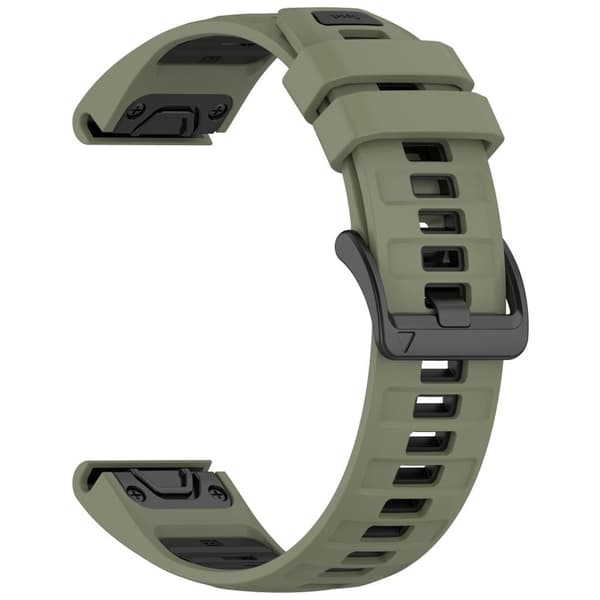 Garmin Fenix 8/Fenix E/Quatix 7 Pro etc. Urrem – Grøn/Sort