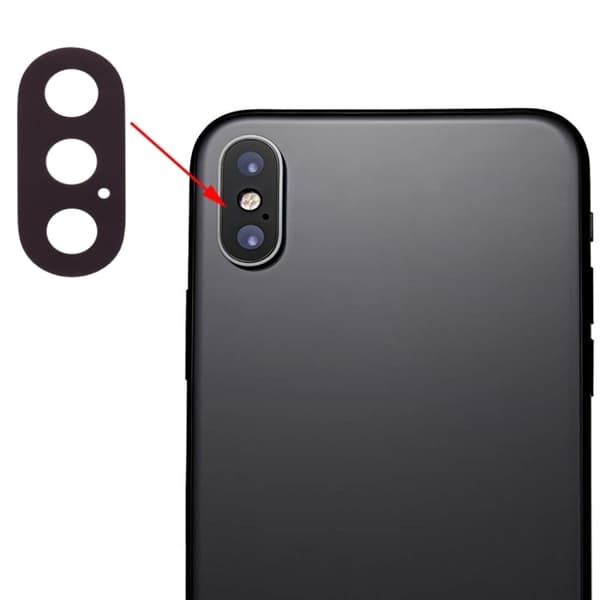 iPhone X Kameralinse Sort