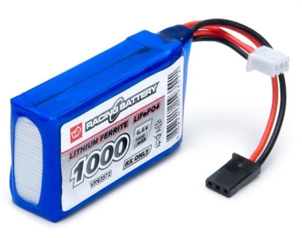 Mottagarbatteri Li-Fe 6.6V 1000mAh