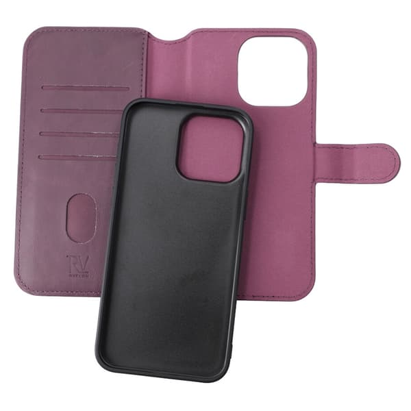 iPhone 15 Pro Max Plånboksfodral Magnet Rvelon - Lila
